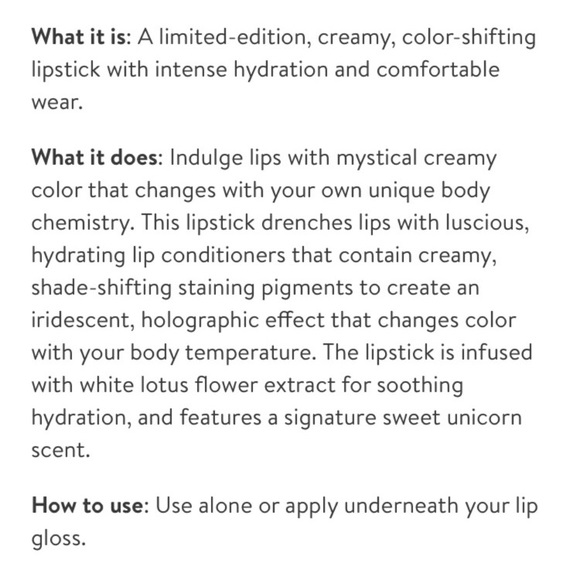 Too Faced Angel Tears La Creme Lipstick 💋 - Picture 8 of 8